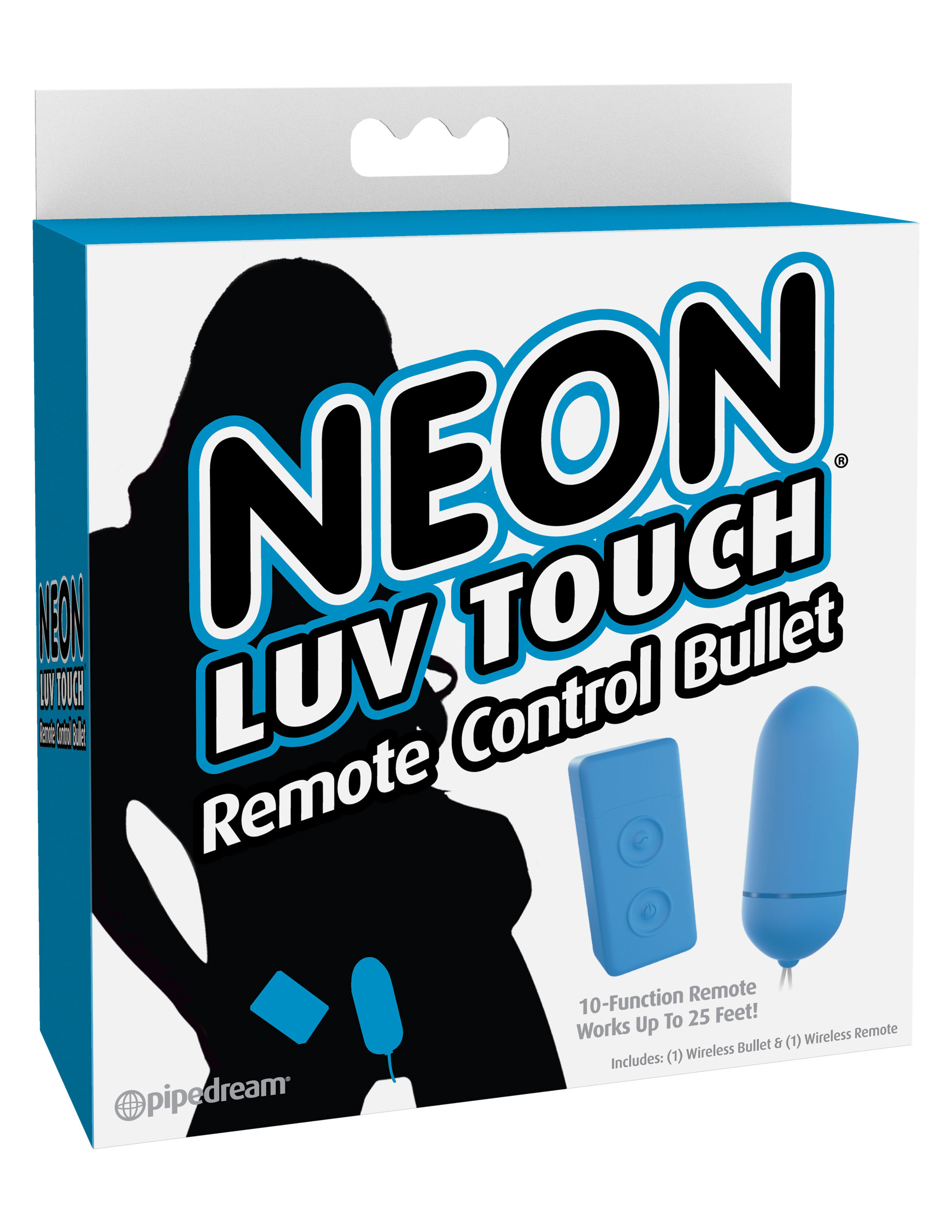 neon luv touch remote control bullet blue