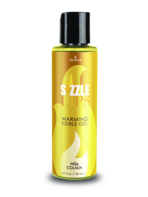 sizzle lips warming edible gel pina colada 4.2 fl. oz. / 125 ml