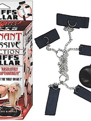 dominant submissive 4 cuffs and collar black dominant submissive 4 cuffs and collar black
