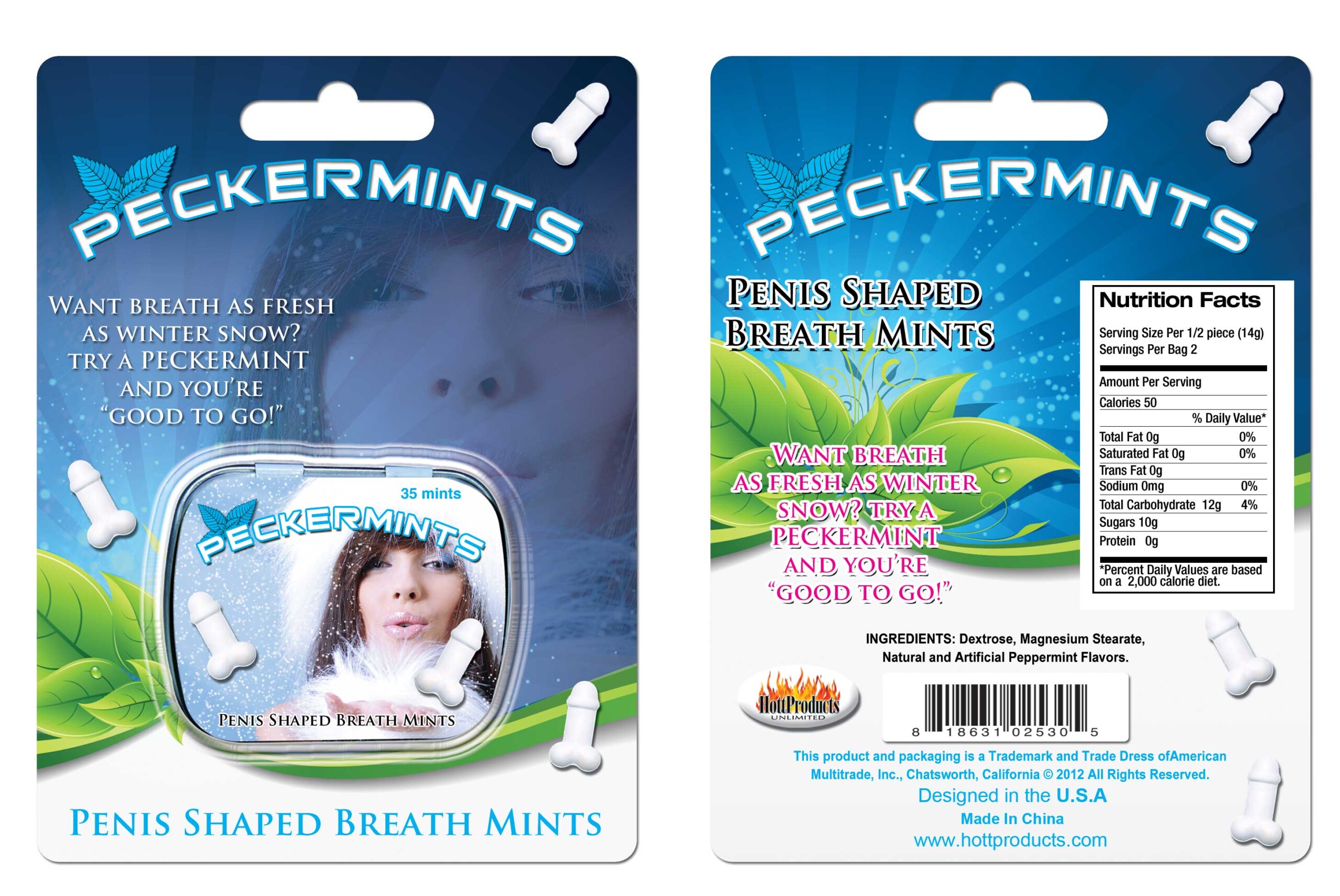 peckermints blister card