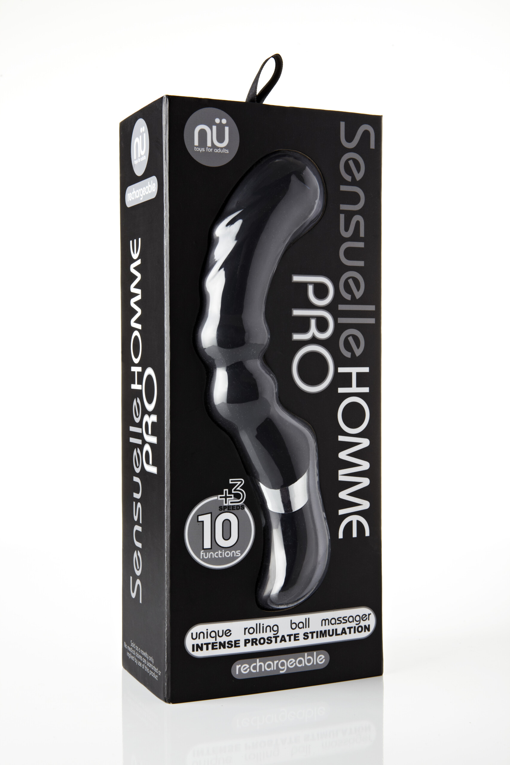 sensuelle homme pro 10 function 3 speed massager black sensuelle homme pro 10 function 3 speed massager black