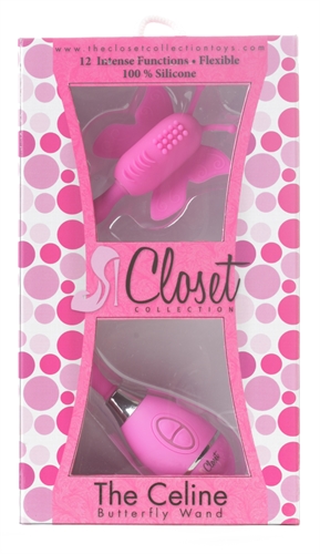 the celine butterfly wand pink