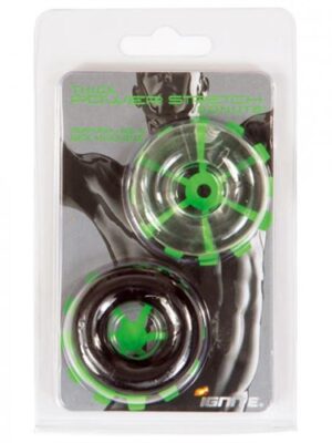 thick power stretch donuts 2 pack black and clear thick power stretch donuts 2 pack black and clear