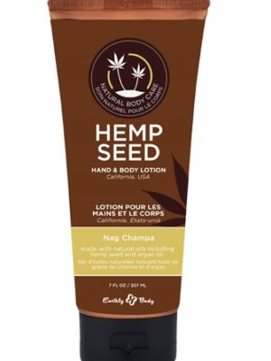 hemp seed hand and body lotion 7 fl. oz. nag champa