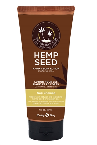 hemp seed hand and body lotion 7 fl. oz. nag champa