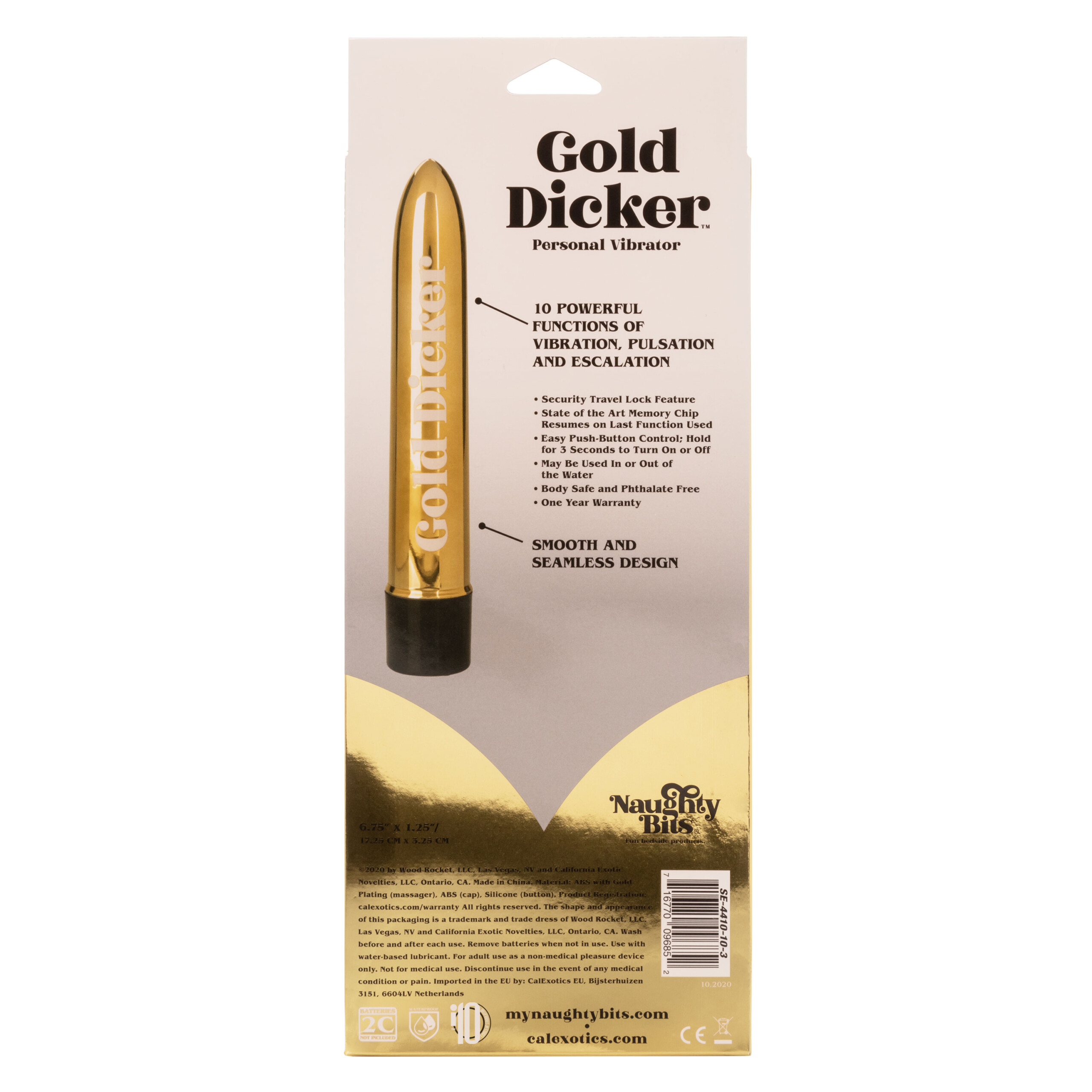 naughty bits gold dicker personal vibrator naughty bits gold dicker personal vibrator