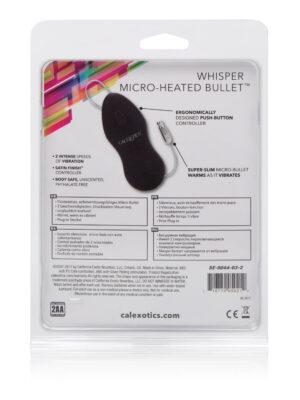 whisper micro heated bullet black