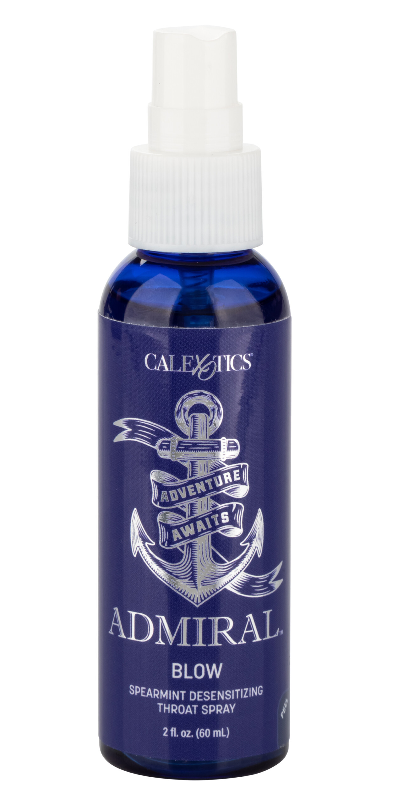 admiral blow spearmint desensitizing throat spray 2 fl. oz.