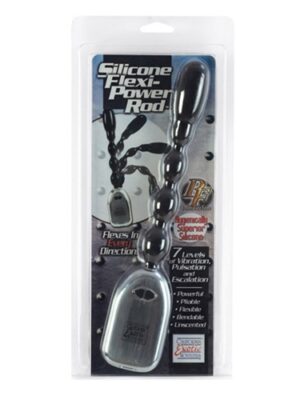 silicone flexi power rod bendable beaded probe black silicone flexi power rod bendable beaded probe black
