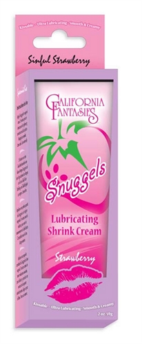 snuggels lubricating shrink cream strawberry 0.42 oz. tube each