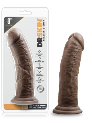 dr. skin 8 inch cock with suction cup chocolate dr. skin 8 inch cock with suction cup chocolate