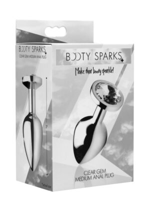 clear gem anal plug medium