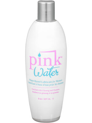 pink water based lubricant for women 8 oz flip top bottle