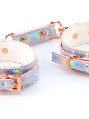 cosmo bondage wrist cuffs rainbow