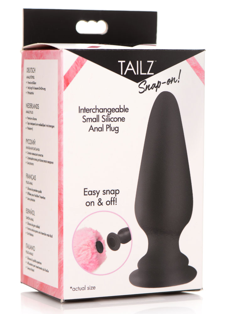 snap on interchangeable small silicone anal plug snap on interchangeable small silicone anal plug