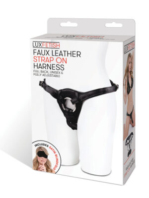 patent leather strap on harness black