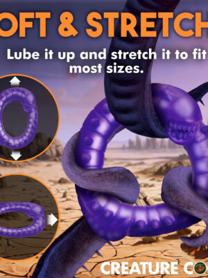 slitherine silicone cock ring purple