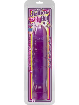 crystal jellies big boy 12 inch purple
