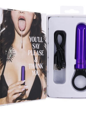 merci power play with silicone grip ring violet
