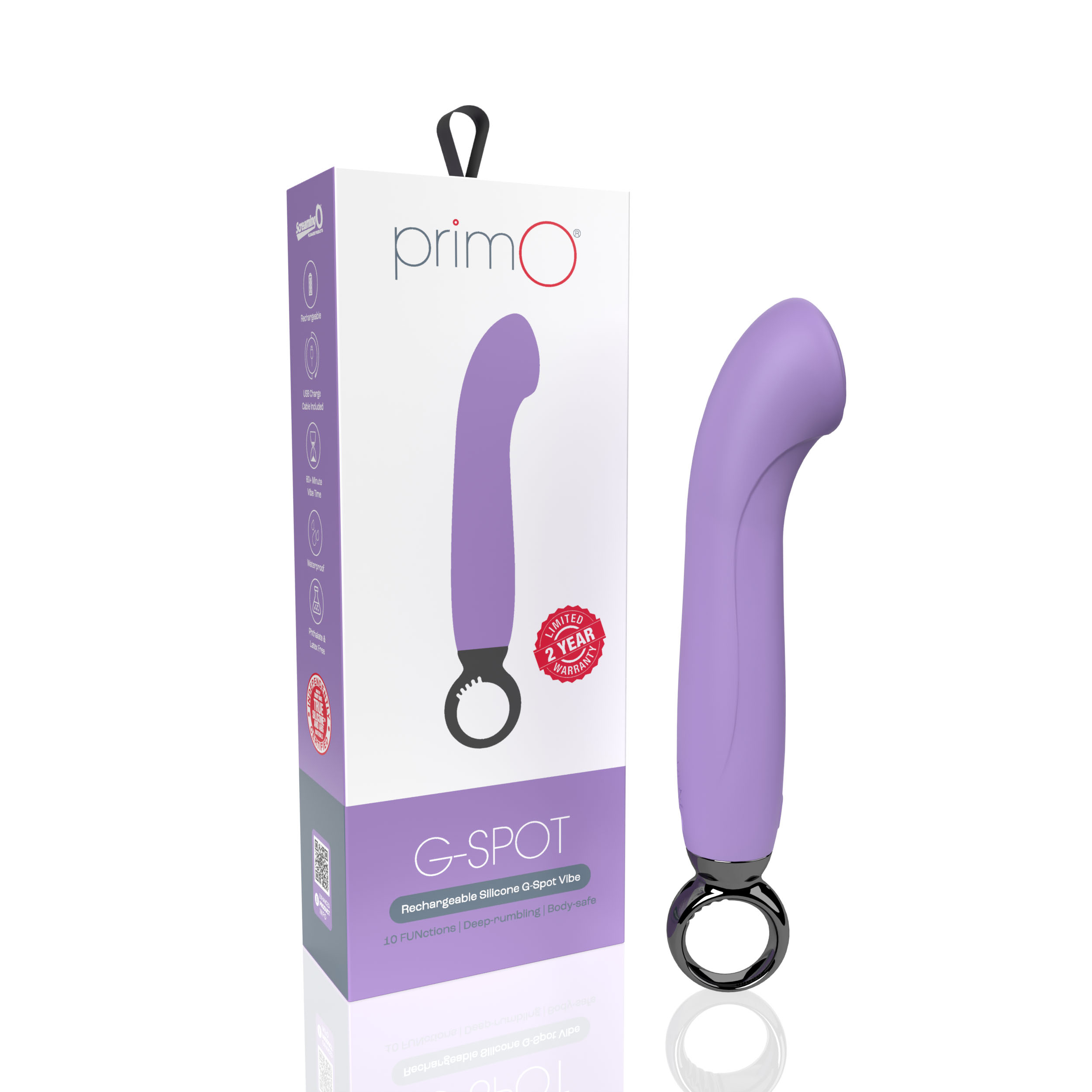 primo g spot rechargeable vibrator lilac primo g spot rechargeable vibrator lilac