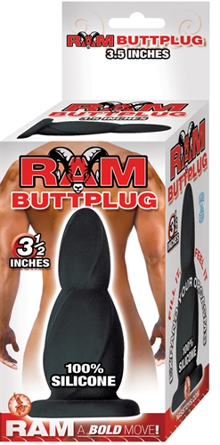 ram butt plug 3.5 inches black