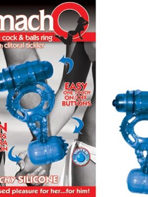 the macho double blue cock and balls