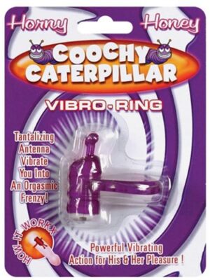 horny honey vibro ring coochy caterpillar purple