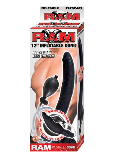 ram 12 inch inflatable dong black