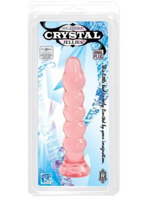 crystal jellie anal plug pink