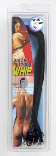 spiked thong whip 20in