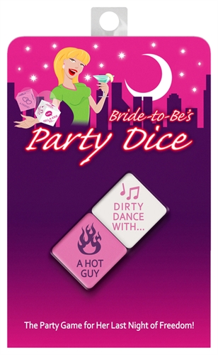 bride to be party dice
