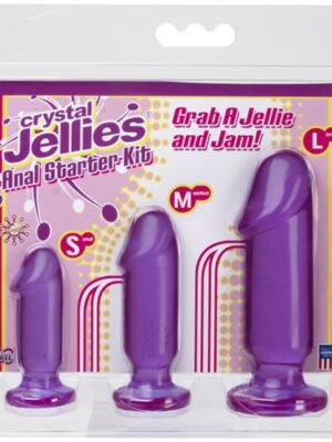 crystal jellies anal starter kit purple