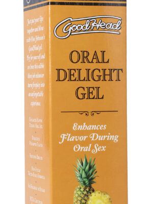 goodhead oral delight gel pineapple 4 oz.