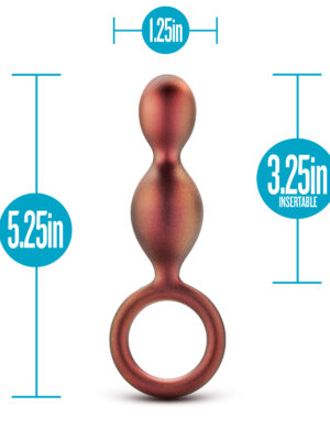 anal adventures matrix duo loop plug copper anal adventures matrix duo loop plug copper