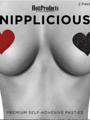 nipplicious heart shape pasties glitter red and black nipplicious heart shape pasties glitter red and black