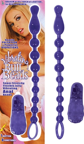 vibrating butt beads purple