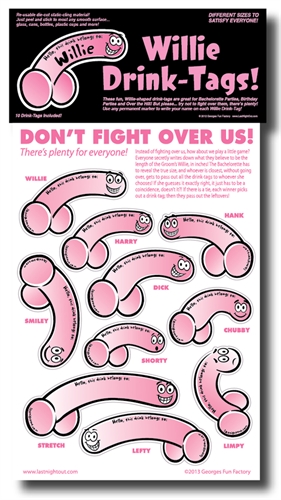 willie drink tags willie drink tags