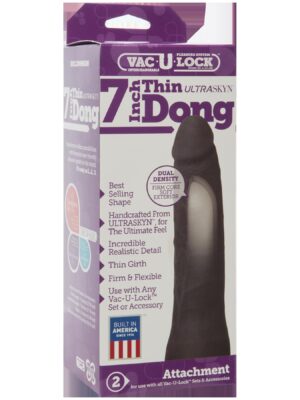 vac u lock 7 inch ur3 thin dong black