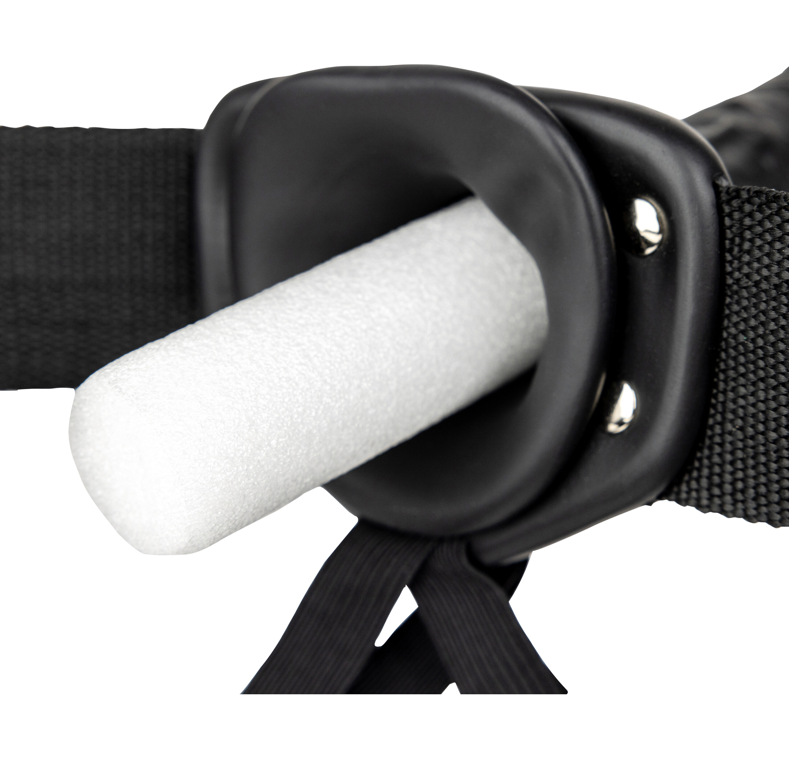 hollow strap on without balls 8 inch black