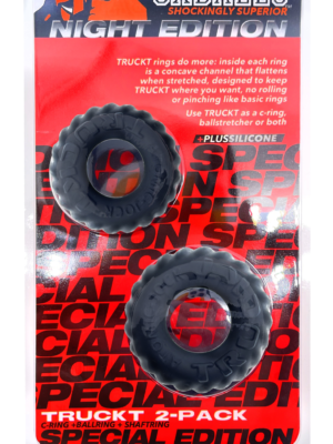 truckt 2 piece cockring set atomic jock night black truckt 2 piece cockring set atomic jock night black