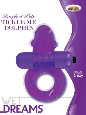 purrfect pet tickle me dolphin purple