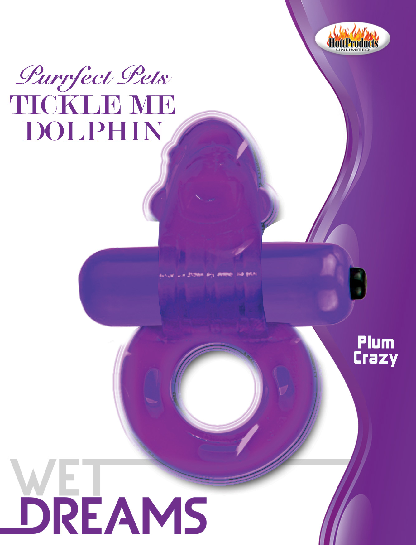 purrfect pet tickle me dolphin purple