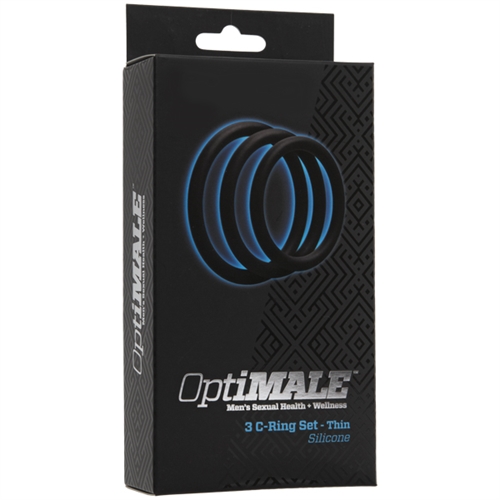 optimale 3 c ring set thin black