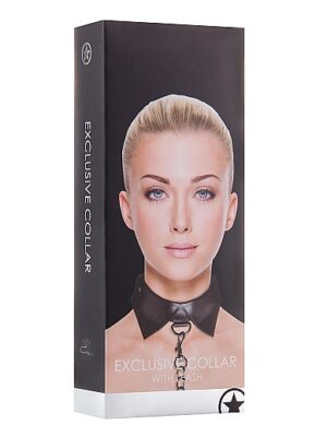 exclusive collar with leash black exclusive collar with leash black