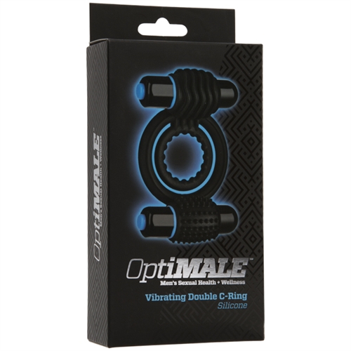 optimale vibrating double c ring black