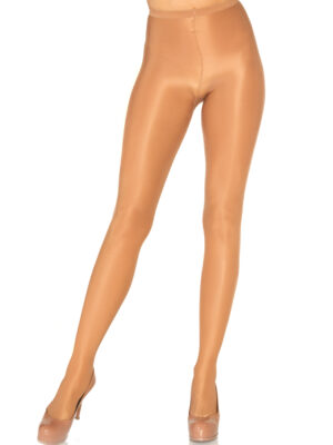 opaque sheer to waist pantyhose with cotton crotch one size beige
