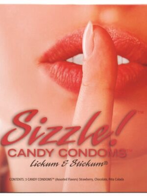sizzle! candy condoms 3 pack