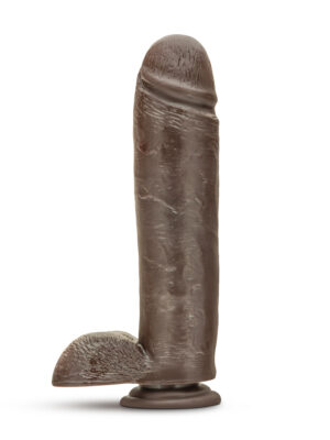dr. skin mr. mister 10.5 inch dildo with suction cup chocolate