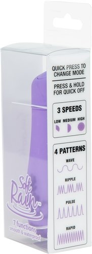 soft rain power bullet 3 inch breeze coated 7 function lavender