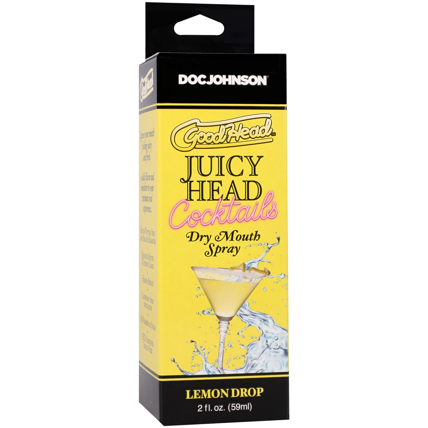 goodhead juicy head cocktails dry mouth spray lemon drop 2oz goodhead juicy head cocktails dry mouth spray lemon drop 2oz